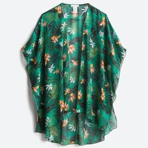 Emory Park small green Caley Open Front Woven top